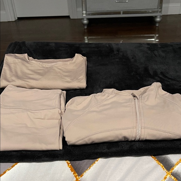 Primark Other - Primark Light Tan Zip-Up Jacket xxL pants are a large tee shirt is small 3 pice